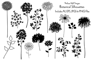 Hand Drawn Botanical Silhouettes