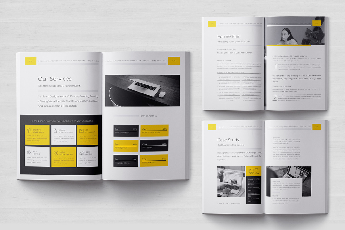 Company Profile Template, a Brochure Template by Designsoul14 (Photo 8 of 10)