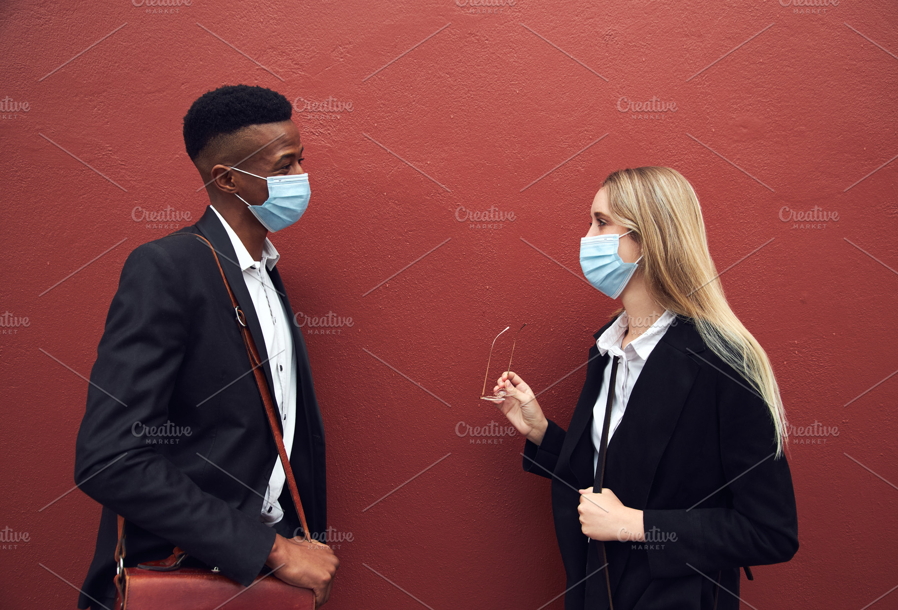 Businessman And Businesswoman Wearin, a Photo by Southworks