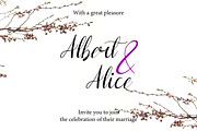 Athea - Lovely Wedding Script, a Script Font by Inventype Studio (Thumbnail 2 of 10)