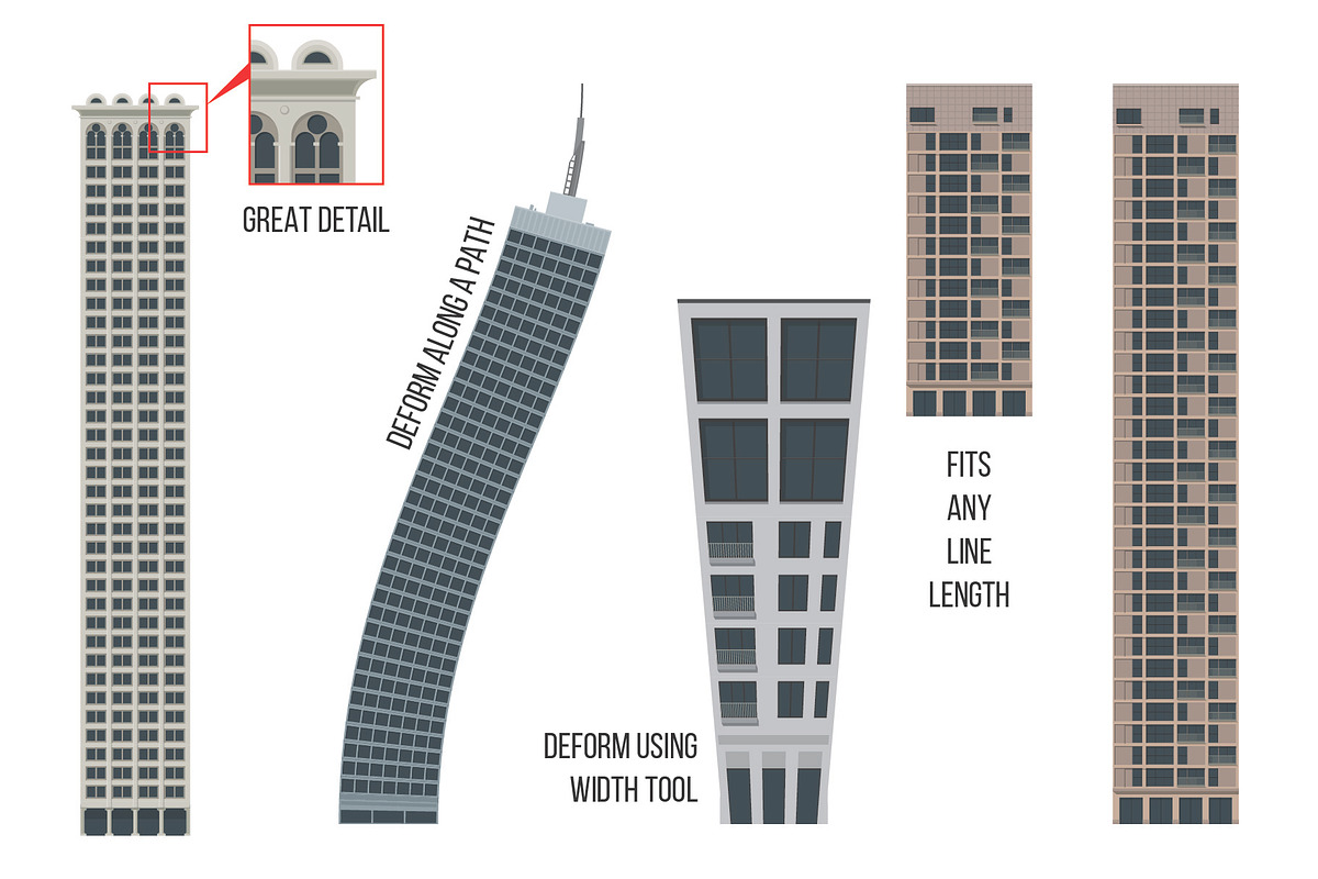 Skyscraper Vector Brush, a Brush Add-On by Industrial Artworks (Photo 3 of 3)