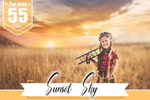 55 sunset sunrise Sky Overlays
