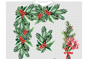 Watercolor Christmas Set, a Pattern Graphic by Marina Grau (Thumbnail 3 of 3)