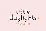 Little Daylights - Playful Font, a Handwritten Font by simpleblues (Thumbnail 1 of 10)