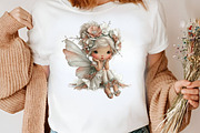 Watercolor Whimsical Fairy Clipart, an Illustration by Canvas Craft (Thumbnail 6 of 8)