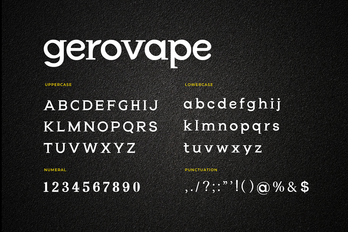 Gerovape Serif Font, a Serif Font by UICreative (Photo 5 of 5)