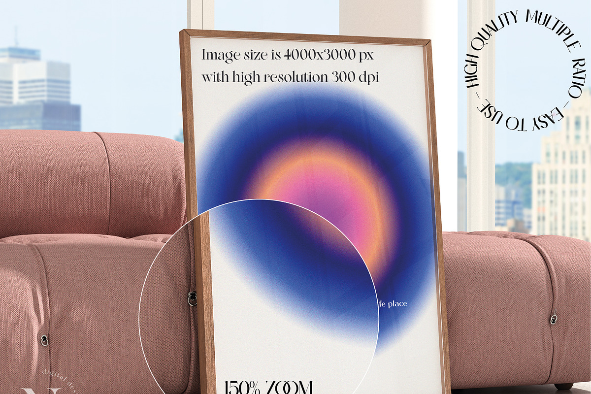 Mockup bundle in bright interior, a Product Mockup by N digital designs (Photo 4 of 5)