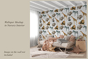 Nursery Wallpaper Mockup, a Product Mockup by MockupArtDesign (Thumbnail 3 of 5)