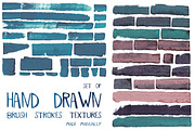 Hand drawn brush stroke textures, a Texture Graphic by Daria Maier (Thumbnail 3 of 10)
