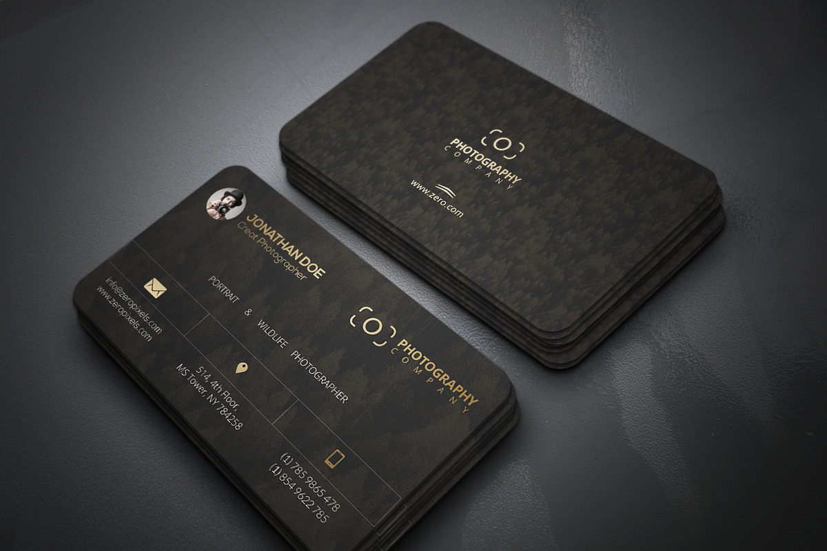 Forest Business Cards, a Business Card Template by Genereux Art (Photo 1 of 2)