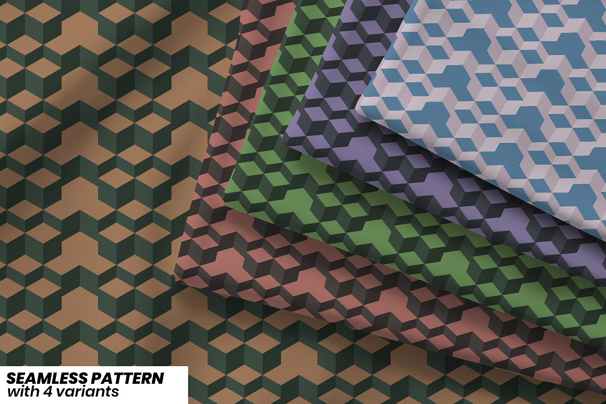 Choco Block Pattern, a Pattern Graphic by Pyopo (Photo 1 of 3)