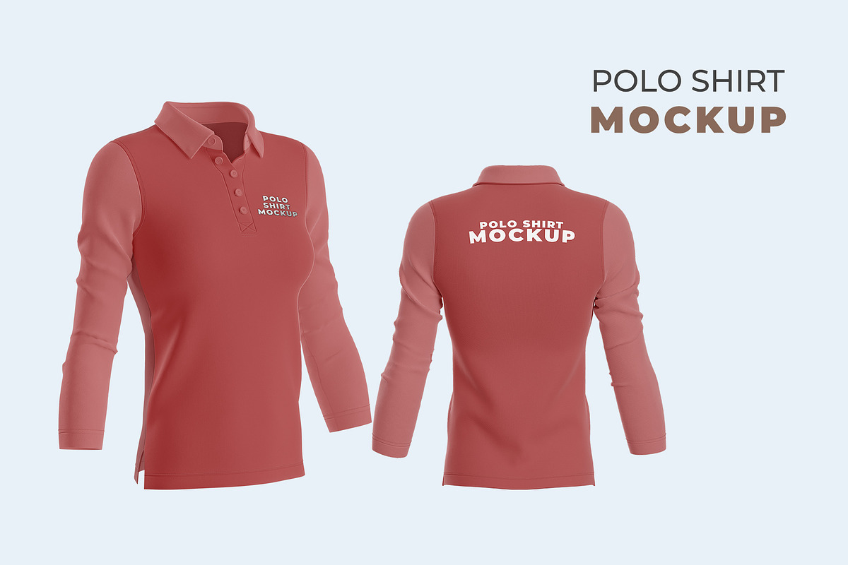 Women Polo Shirt Mockup, a Shirt Mockup by My Mockup (Photo 1 of 4)