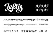 Leftis, a Script Font by Naksatra (Thumbnail 13 of 14)