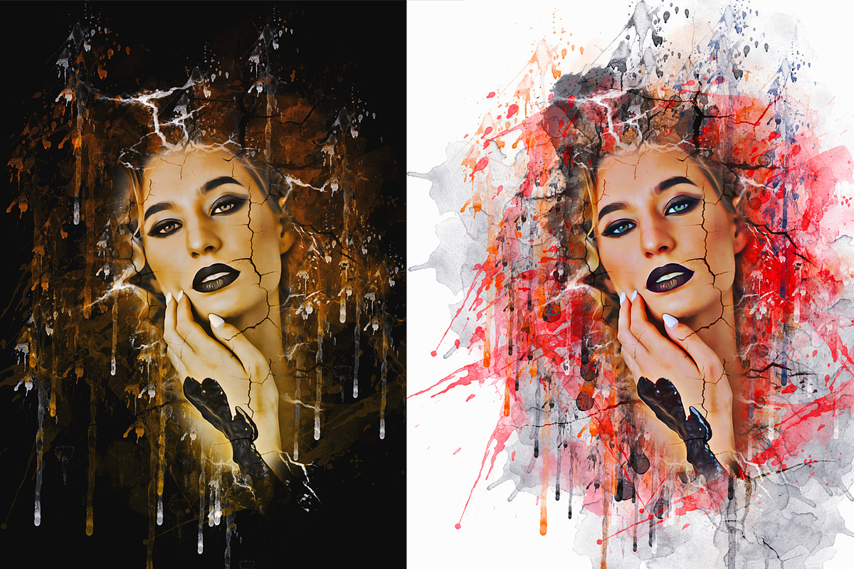 Crake Watercolor Photoshop Action, an Action Add-On by Studio Retouch (Photo 11 of 14)