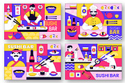 10 Sushi Bar Illustration, a Food Illustration by denayunebgt (Thumbnail 3 of 4)