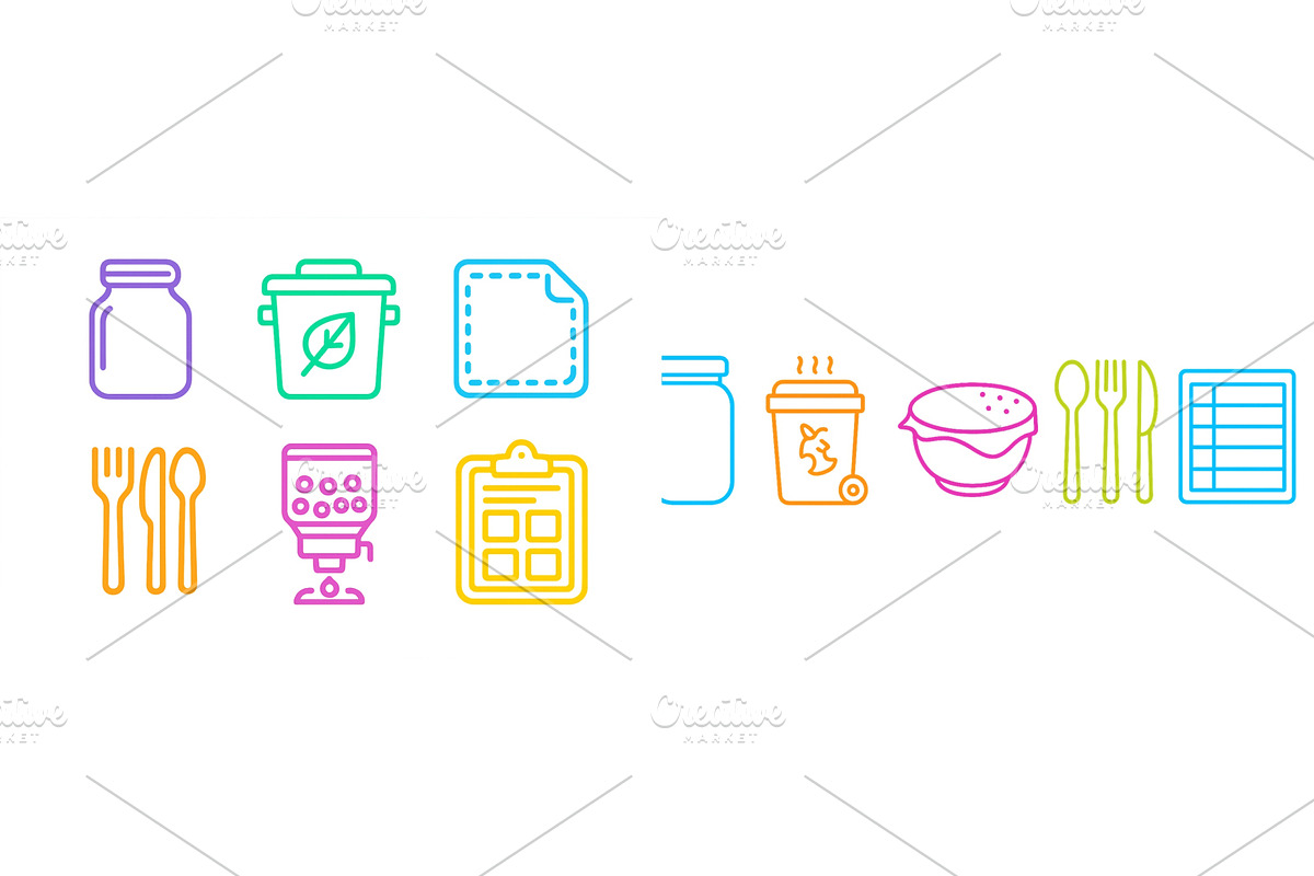 Creative and vibrant icons, an Illustration by ZinetroN