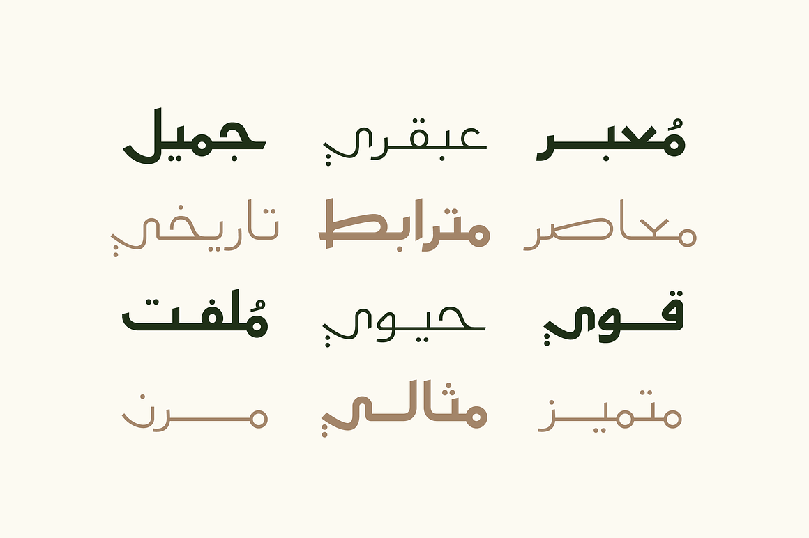 Moltaqa - Arabic Typeface, a Script Font by Mostafa El Abasiry (Photo 8 of 12)