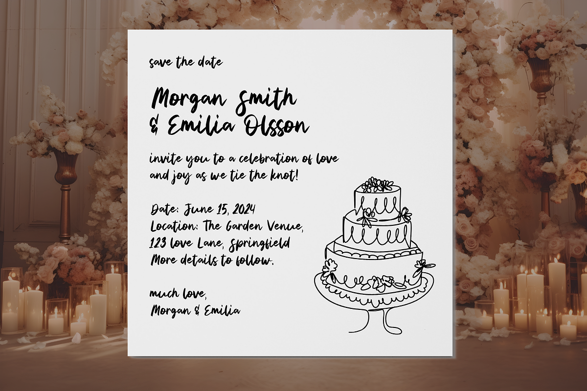 Vestiarie Handwritten Font, a Handwritten Font by Sofia Skoog (Photo 2 of 12)