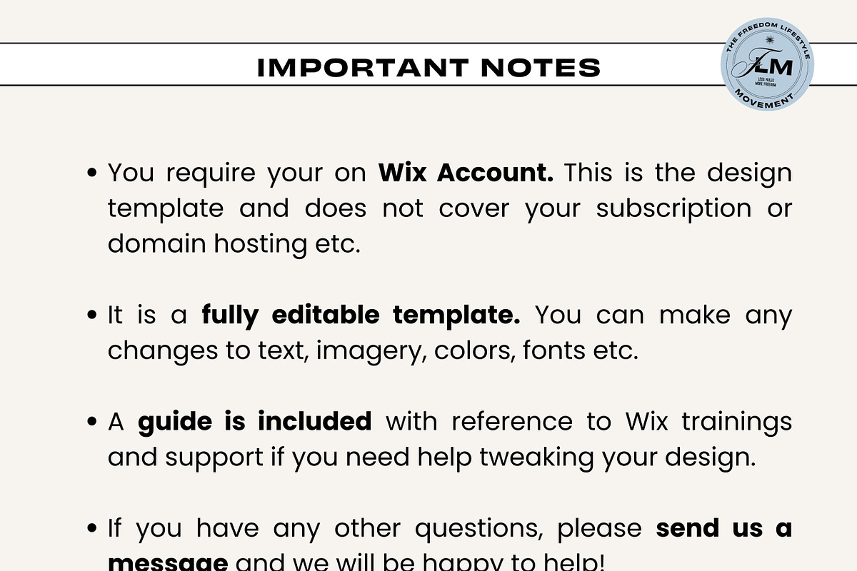 Wix Website - White Luxe, a Websites & App Template by Freedom Business Shop (Photo 10 of 11)