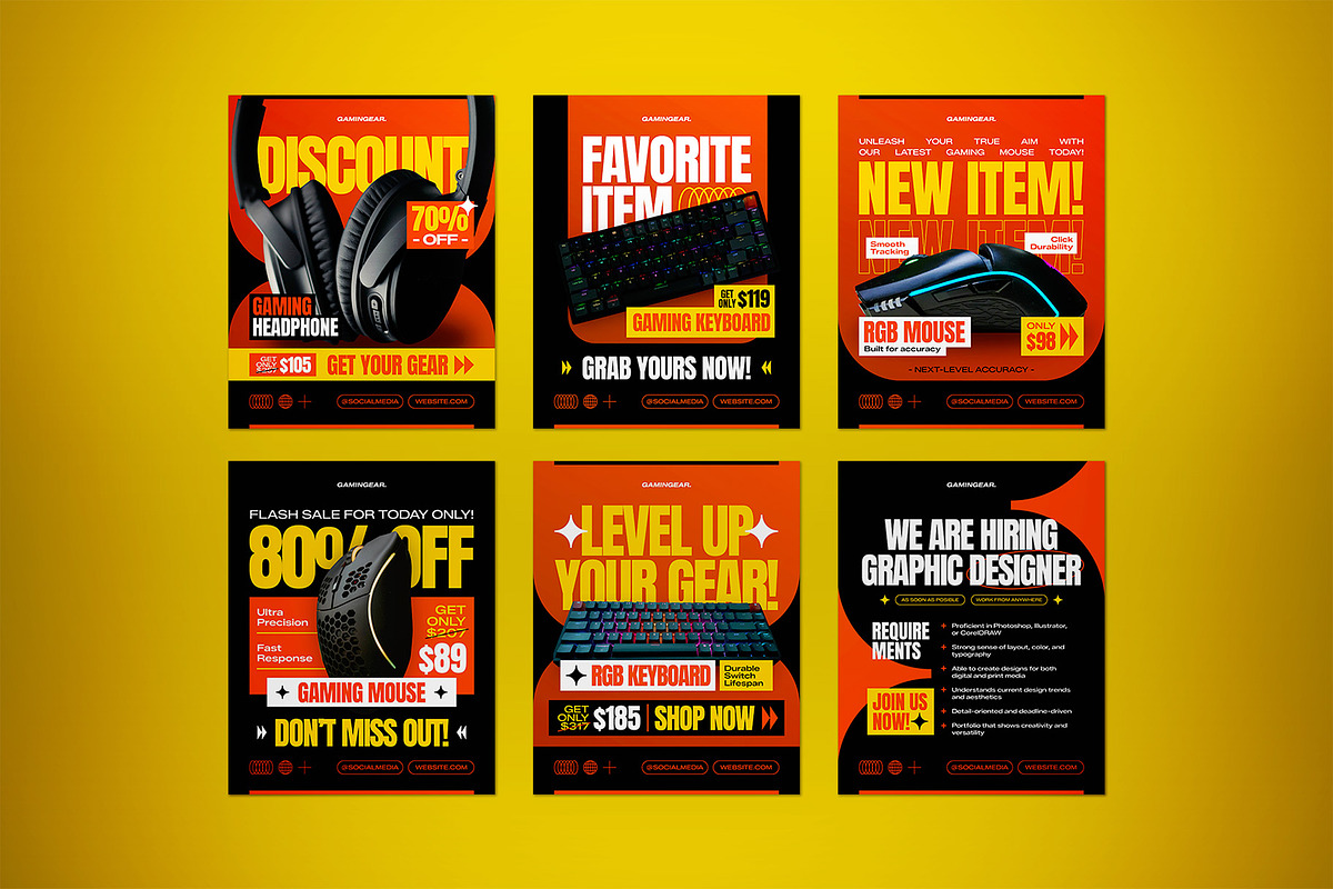 Electronic Social Media Pack, a Flyer Template by The Good Store (Photo 3 of 4)