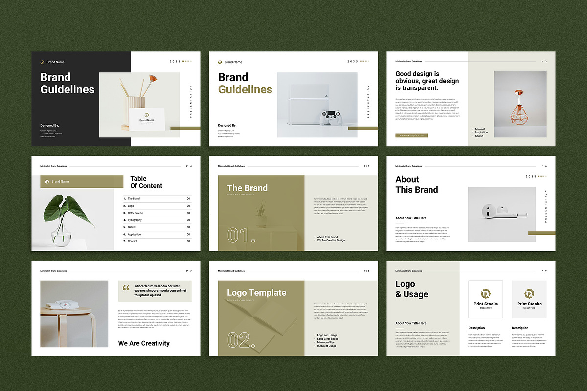 Brand Guideline Presentation, a Presentation Template by Spark_Creative (Photo 3 of 7)