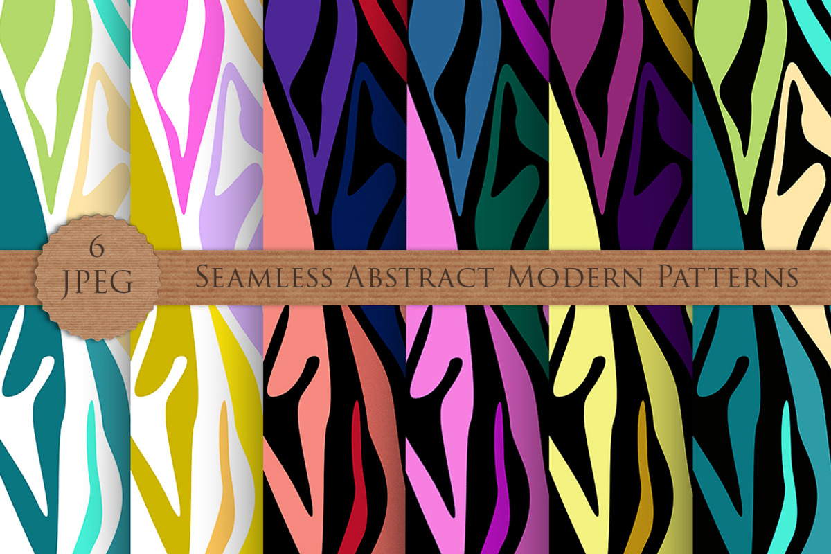 MODERN abstract seamless pattern set, a Pattern Graphic by Futurel (Photo 1 of 7)