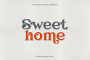 Sweet home, elegant font, a Serif Font by Fractal fonts & graphics (Thumbnail 1 of 8)
