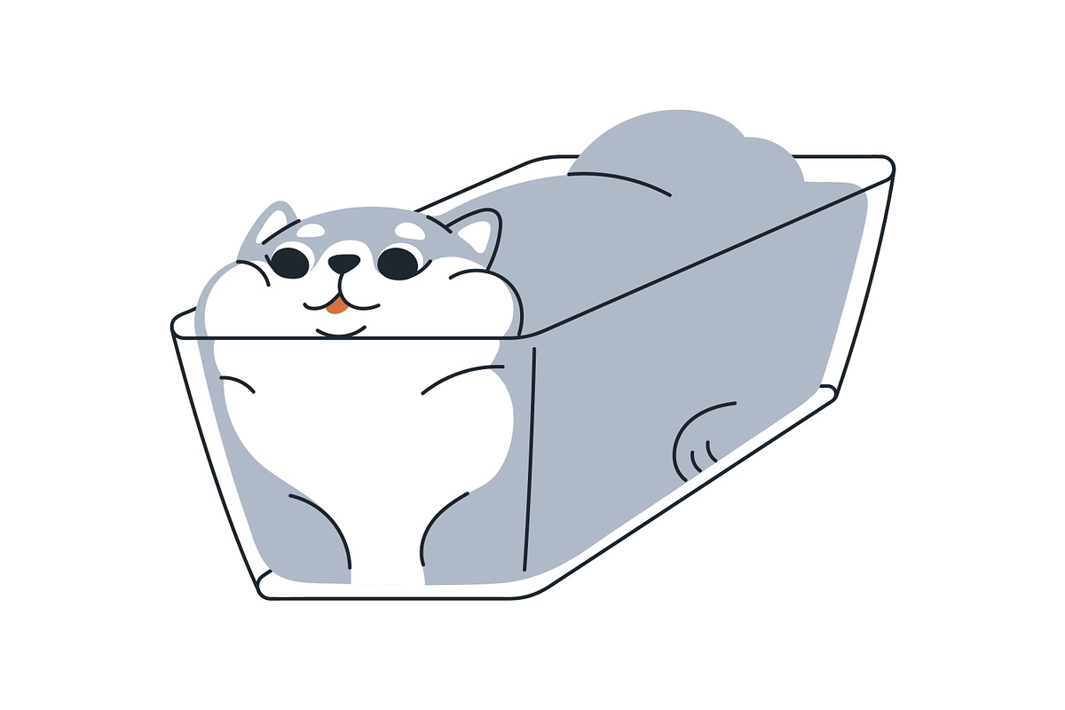 Cute, funny, comic cats. Cartoon set, an Animal Illustration by Good Studio (Photo 17 of 20)