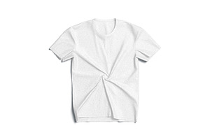 Flat Lay T-shirt Twisted 3D Model