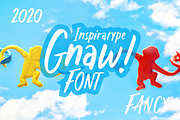 Gnaw - Kid's Fancy Font, a Script Font by Inspiratype (Thumbnail 1 of 5)
