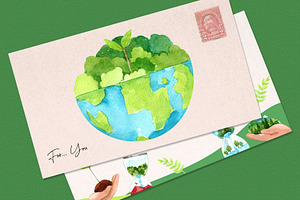 Save The Earth Watercolor Set