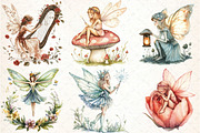 Garden Fairy Clipart PNG, an Illustration by DreamCafeArt (Thumbnail 3 of 7)