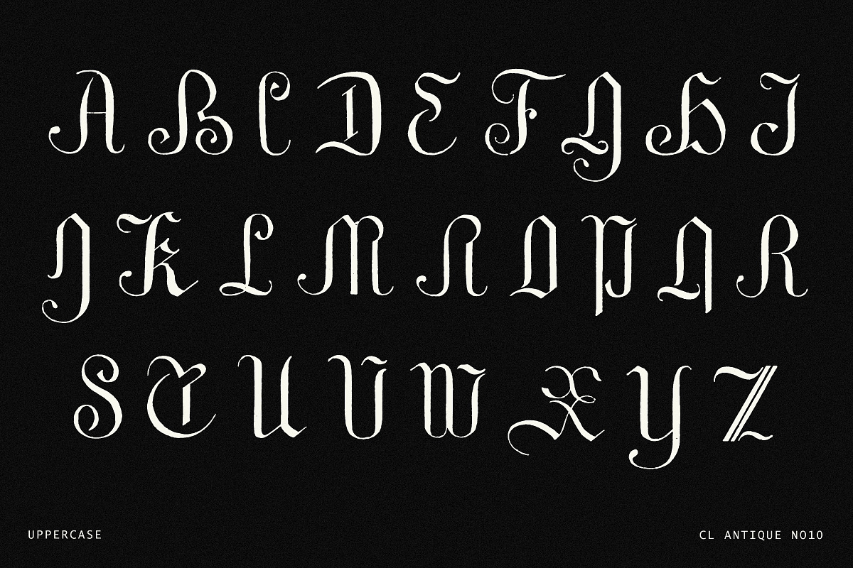 Gothic Blackletter Calligraphy Font, a Blackletter Font by Century Library (Photo 4 of 6)
