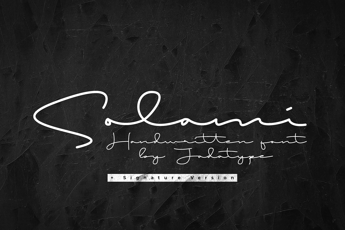 Solami Font | Special Script, a Script Font by Jadatype.id (Photo 1 of 7)