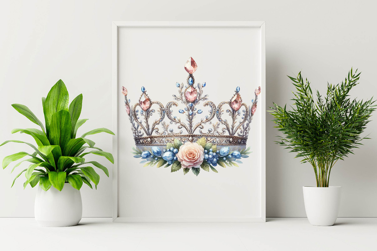 Purple Diamond Queen Tiara Sublimat, an Illustration by SVGArt (Photo 4 of 9)