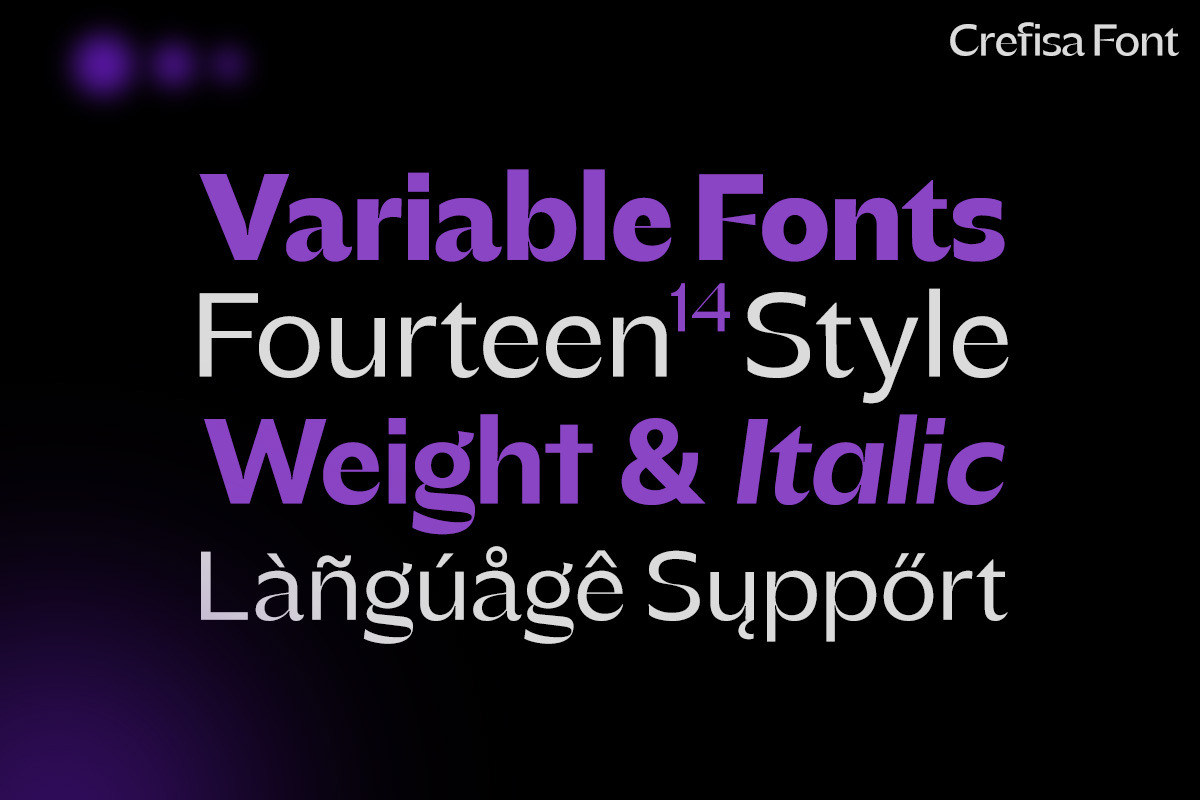Crefisa Variable Sans Serif, a Sans Serif Font by Mulkan Nazir (Photo 13 of 15)