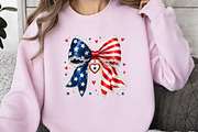 Patriotic Lace Bow PNG Design, a Seasonal Illustration by DreamArtGraphic (Thumbnail 3 of 5)