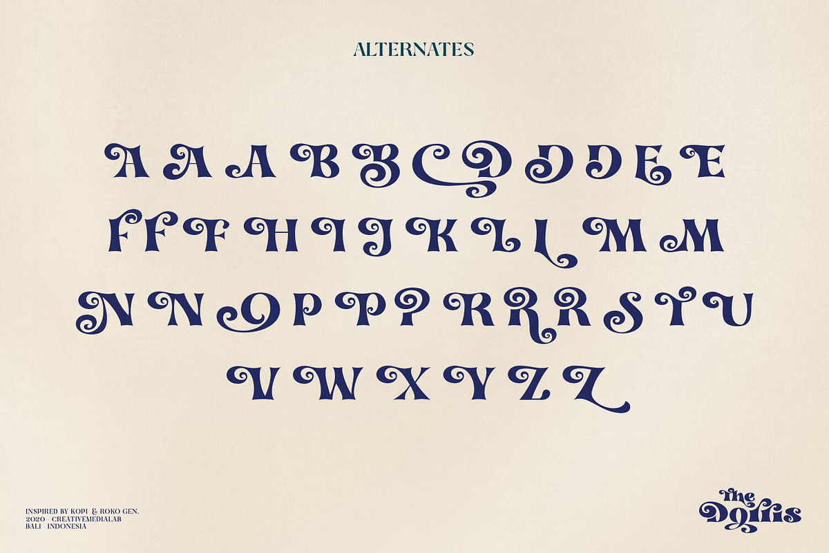 Dorris - Swirly Summer font family, a Slab Serif Font by creativemedialab (Photo 15 of 18)
