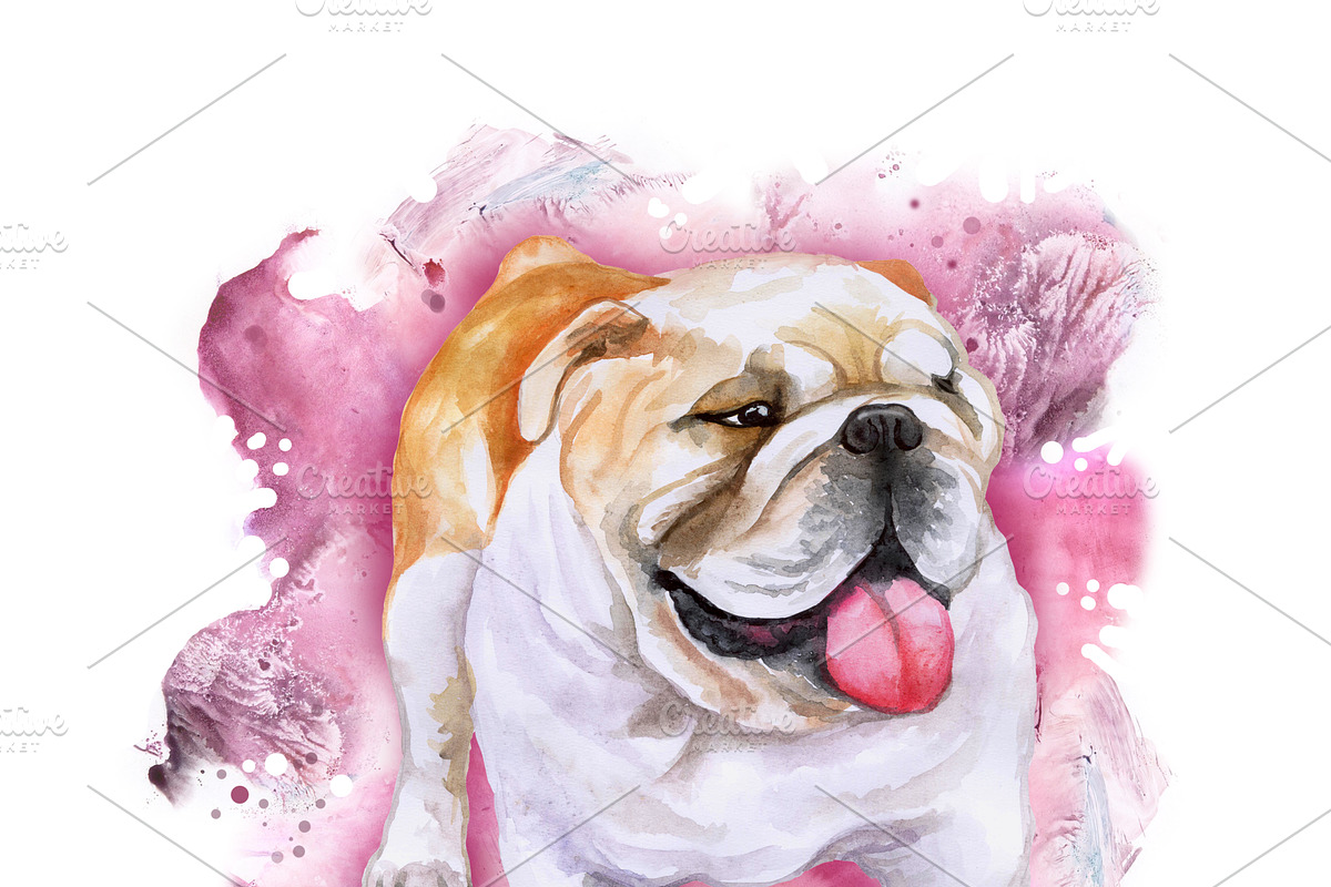Watercolor Dogs Mega Big Bundle, an Illustration by Dneprstock (Photo 26 of 60)