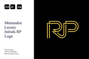 Minimalist Luxury Initials RP Logo, a Branding & Logo Template by Luxury Logos