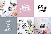 200 handlettered quotes, a Social Media Template by piyacler (Thumbnail 2 of 9)