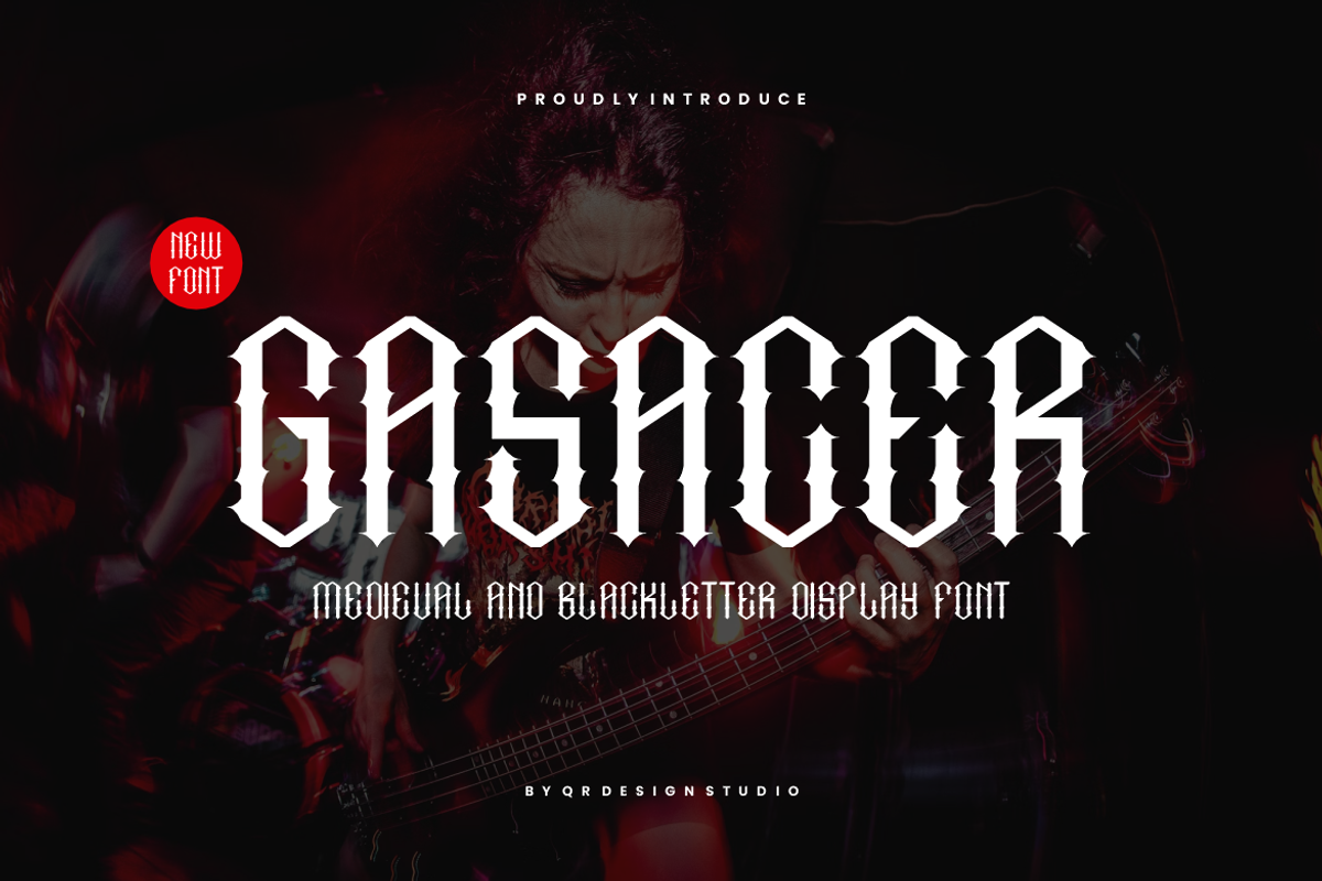 Gasacer - Medieval Blackletter Font, a Blackletter Font by QR Design Studio (Photo 1 of 7)