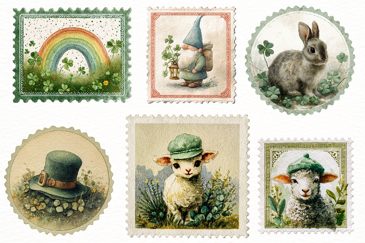 St. Patrick’s Day Vintage Postage St, an Illustration by Designworld (Photo 2 of 5)