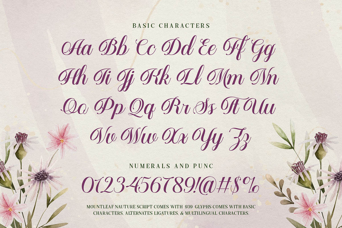 Mountleaf Typeface, a Script Font by alit design (Photo 17 of 20)