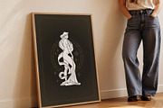 Virgo Zodiac Goddess Wall Art, a Person Illustration by Vasya Kobelev (Thumbnail 4 of 7)
