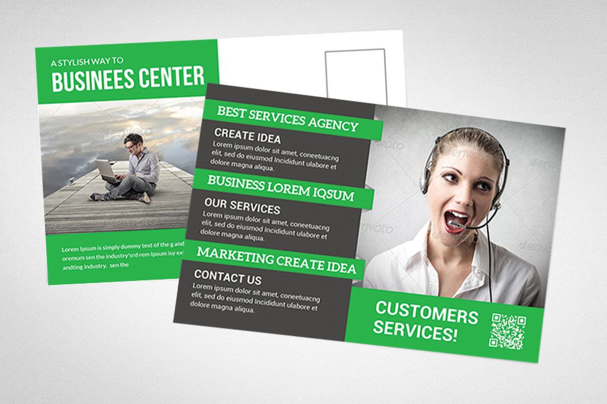 Corporate Business Postcard Template, a Card Template by AfzaalGraphics (Photo 2 of 4)