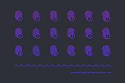 Fingerprint Icons Set, an Outline Icon by Ema Dimitrova (Thumbnail 3 of 3)