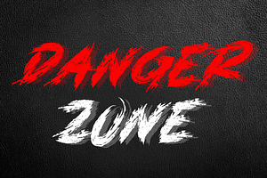 DANGER ZONE, a Blackletter Font by AMINMARIO