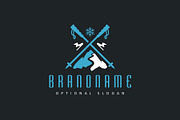 Ski Mountain Custom Logo, a Branding & Logo Template by ARTE MIGUEL (Thumbnail 2 of 3)