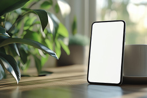 Modern smartphone with blank screen, a Technology Photo by MistyDay